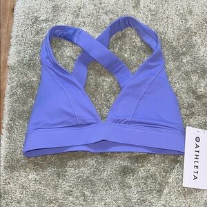Women’s riptide bikini top Athleta brand periwinkle blue/purpleish
